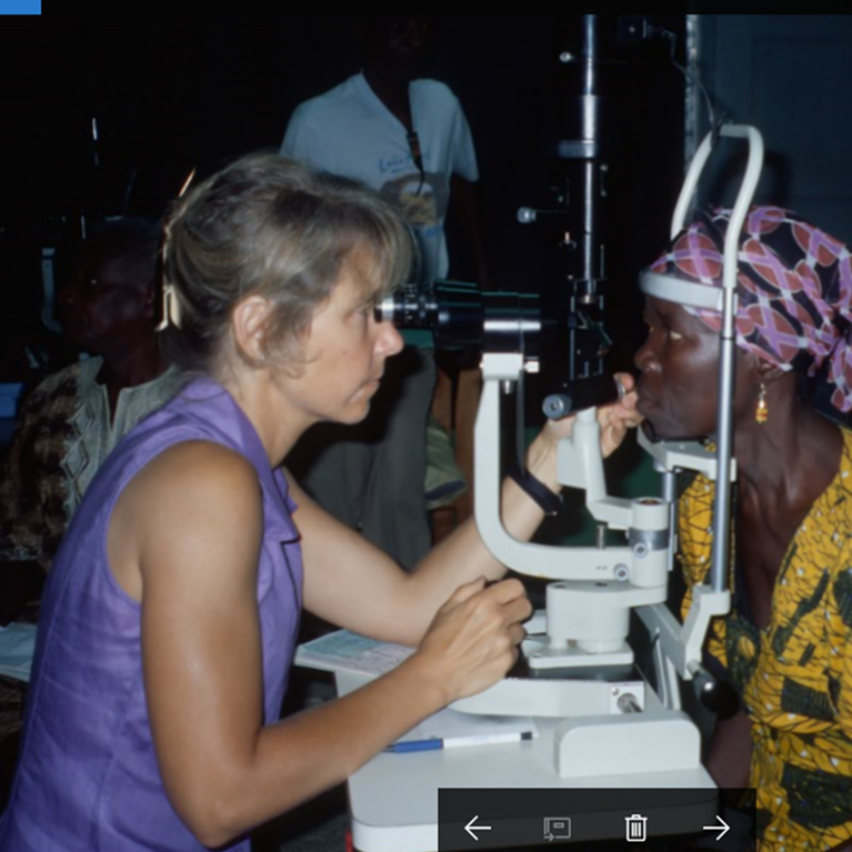 Dr Erny eye exam